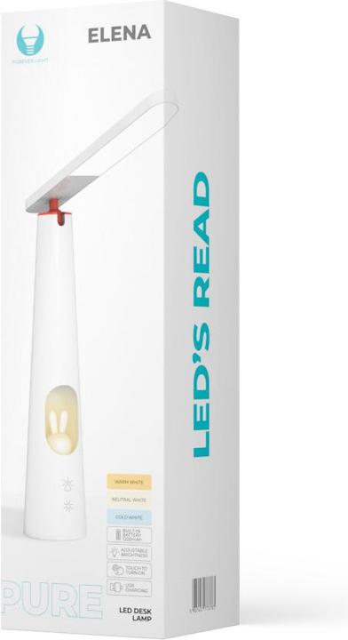 Immagine prodotto Forever Light Lampada LED da scrivania 7,5W con luce a coniglietto PURE FLB-150 ELENA bianco