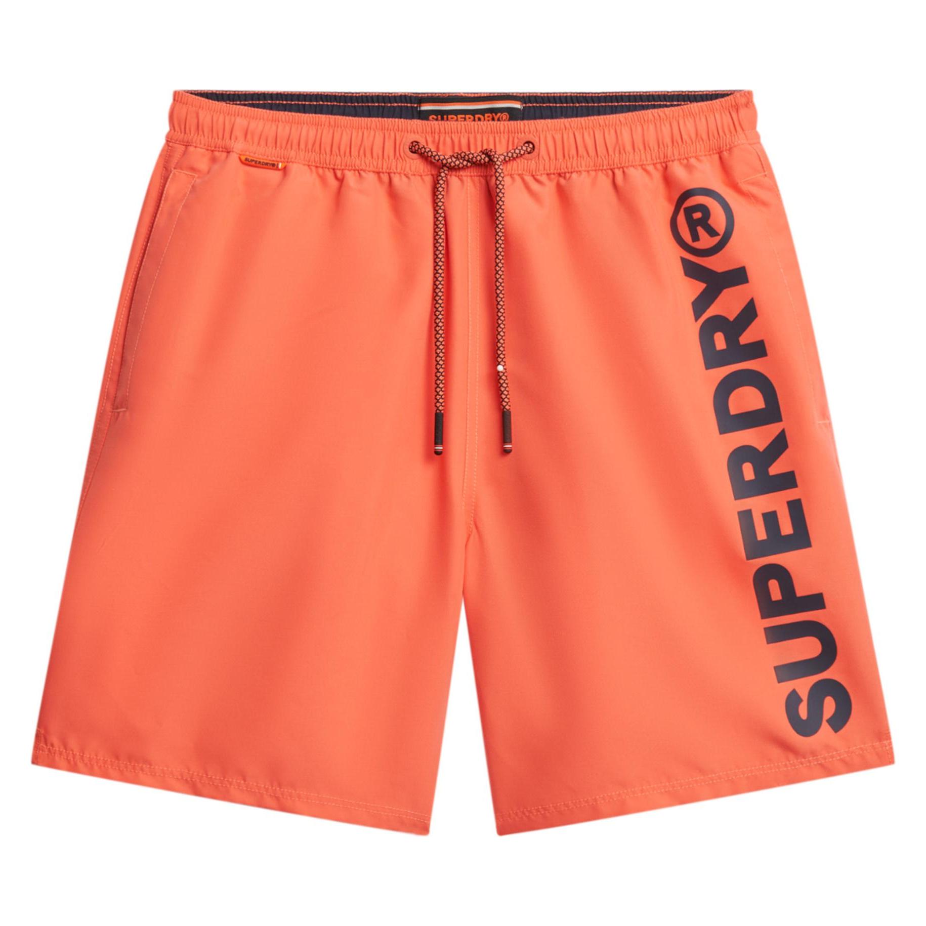 Superdry, Herren, Badehosen, 43, 2 Cm Sport-Badeshorts Mit Grafik, Rot, (Xxl)