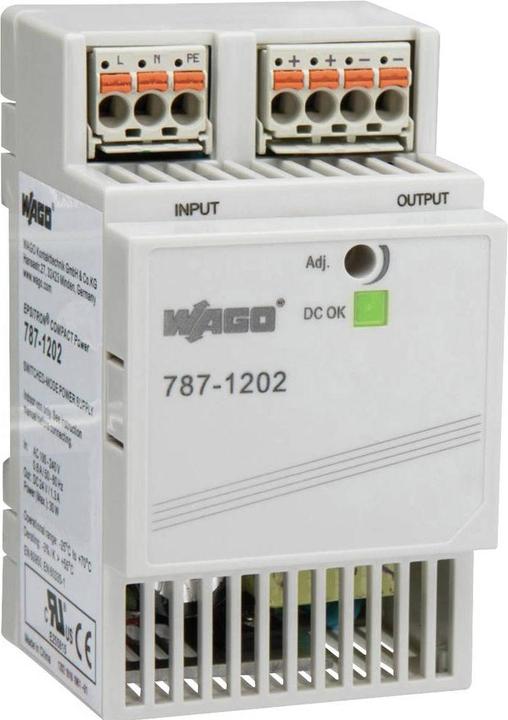 Image du produit Wago Alimentation électrique sur rail DIN (DIN-rail
