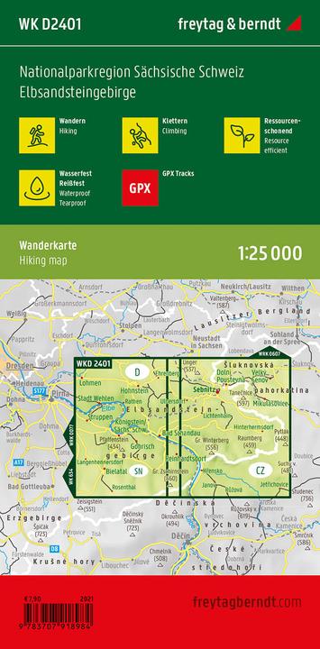 Produktbild Wanderkarte NP Sächsische Schweiz