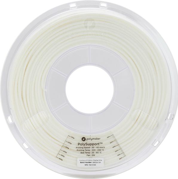 Immagine prodotto Polymaker 70189 - Filamento - Polysupport Peel off - bianco - 750 g (PolySupporto, 2.85 mm, 750 g, Bianco)