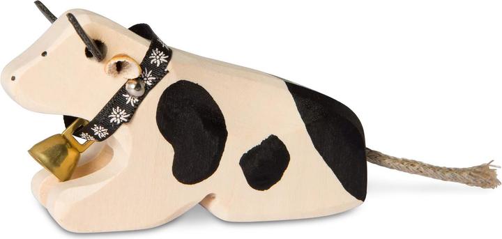 Image du produit Trauffer Vache couchée en bois avec cloche