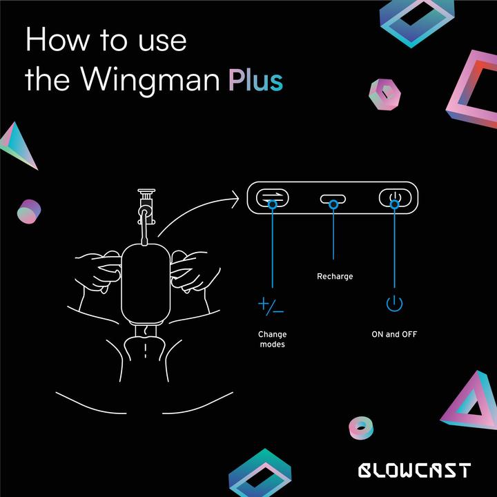 Actual product image Blowcast Wingman Plus Automatischer Masturbator
