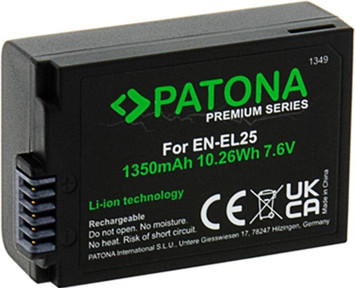 Actual product image Patona Premium EN-EL25 (Rechargeable battery)