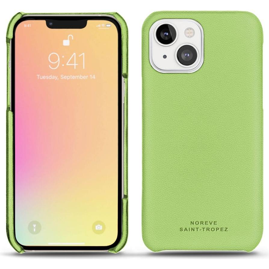 Noreve Lederschutzhülle (Apple iPhone 13 mini), Smartphone Hülle, Grün