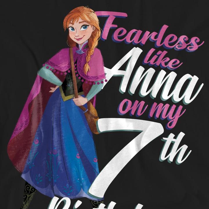 Produktbild Disney Frozen Fearless Like Anna TShirt 7. Geburtstag (XXL)