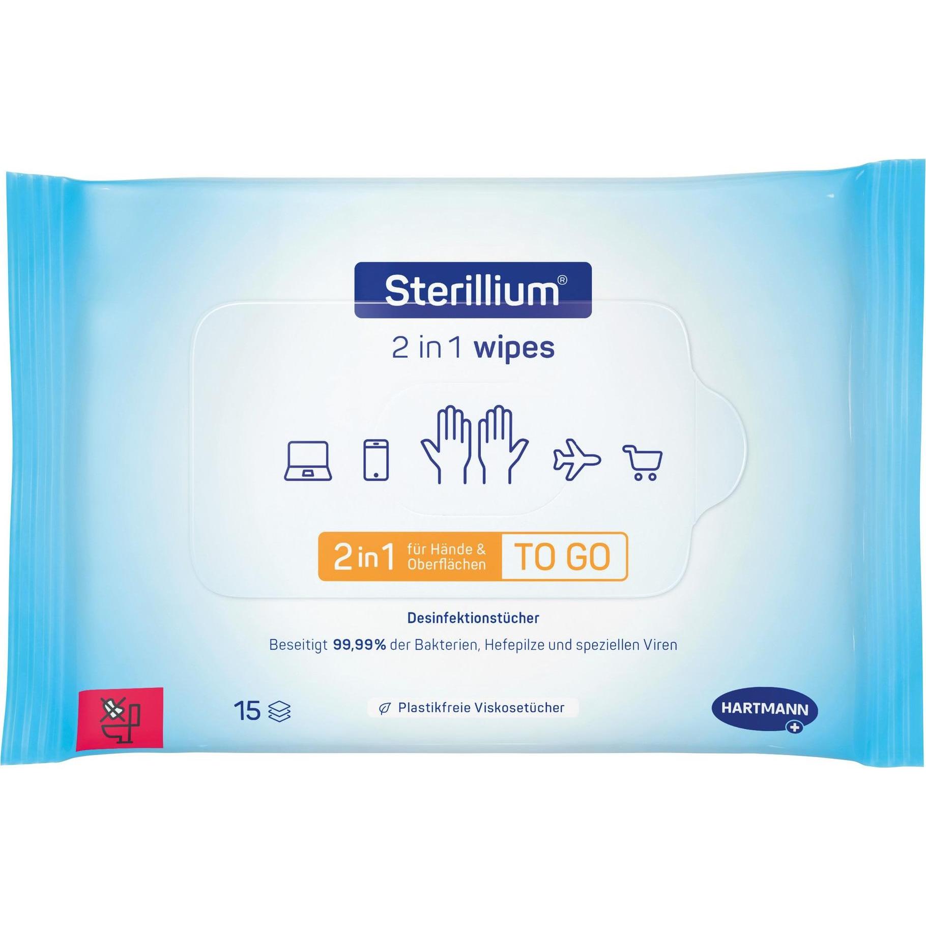 Sterillium, Desinfektionsmittel, Desinfektionstücher 2 in 1