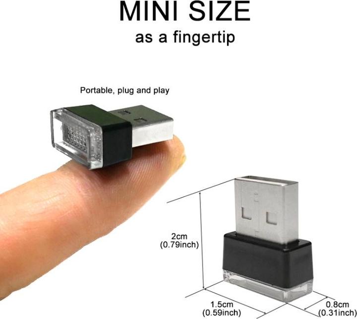 Produktbild AM Mini USB Licht - Atmosphäre Beleuchtung LED - Blau