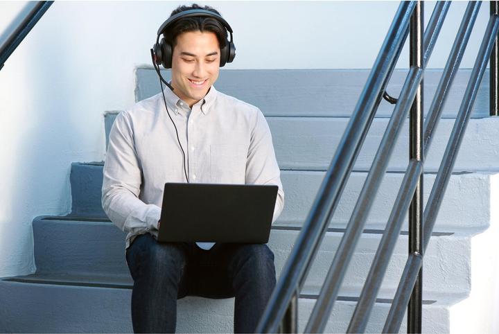 Actual product image Kensington Headset H2000 PROVC USB-A/USB-C black (Cable, USB-C)