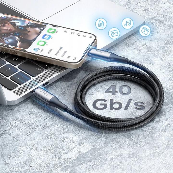 Image du produit Mcdodo CA-2990 Câble USB-C vers USB-C, PD 140W, 1.2m (noir) (1.20 m, 140 W)