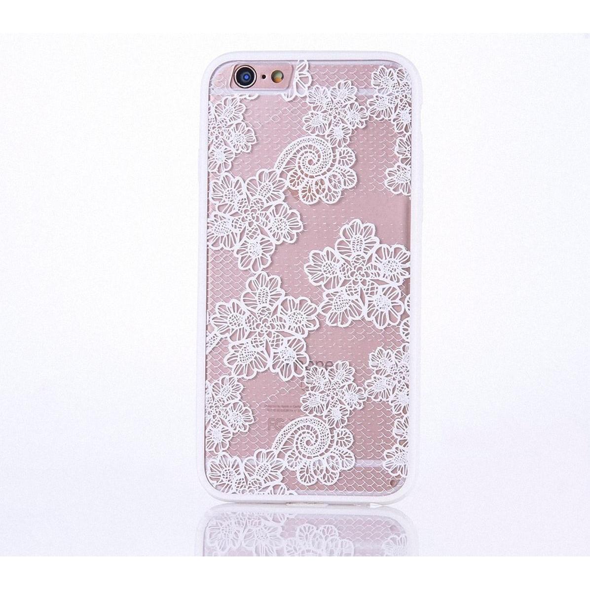König Design Apple iPhone 6 / 6s Handy Hülle Mandala Case Schutzhülle Motiv Blüten Weiss Neu (Apple iPhone 6), Smartphon...