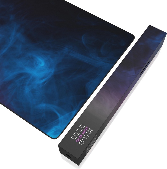 Actual product image Titanwolf Gaming Mouse Pad, XXXL Speed Mouse Mat 1200 x 600 mm, Speed & Precision, Coloured Smoke (3XL)