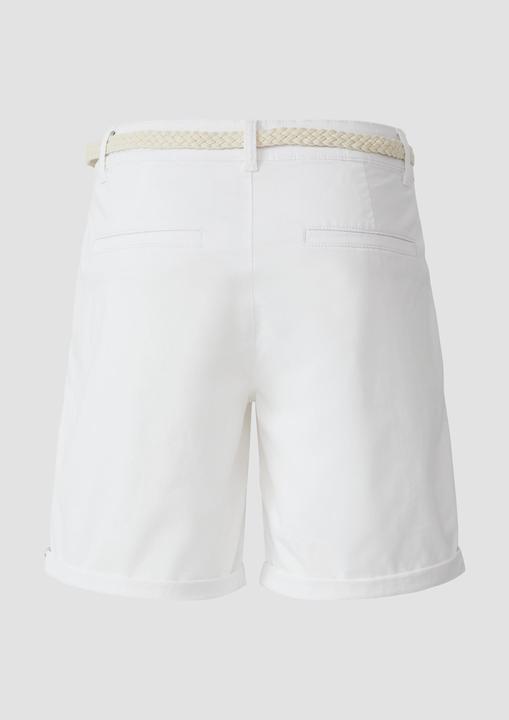 Actual product image S.Oliver Hose Shorts mit geflochtenem Gürtel und Garment Dye (46)