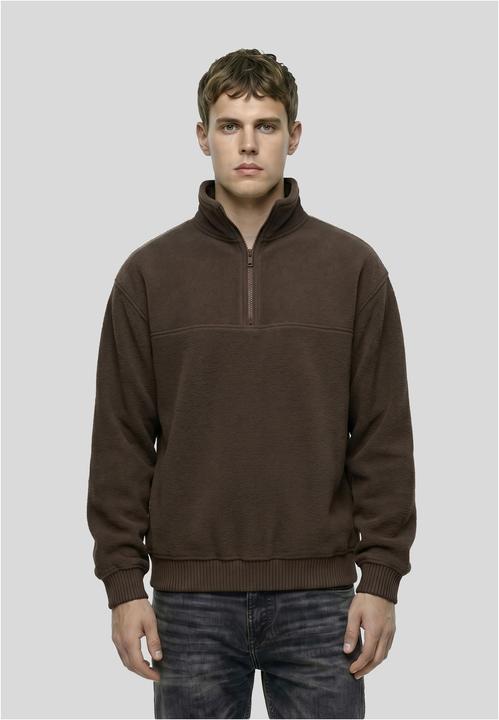 Image du produit Urban Classics Basic Polar Fleece Troyer brown 3XL (3XL)