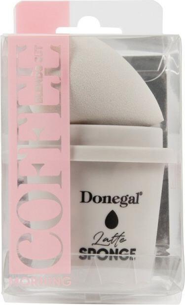 Donegal Gąbka do makijażu Morning Coffee - Latte z etui (4350) 1szt
