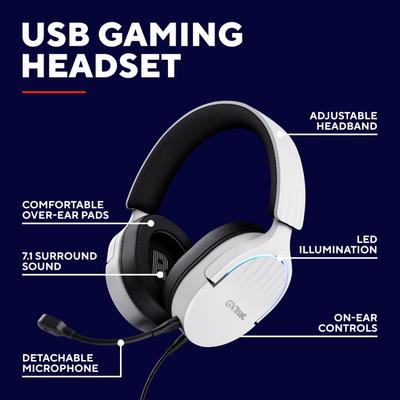 Productafbeelding Trust GXT490W FAYZO 7.1 USB HOOFDTELEFOON (Bedraad)