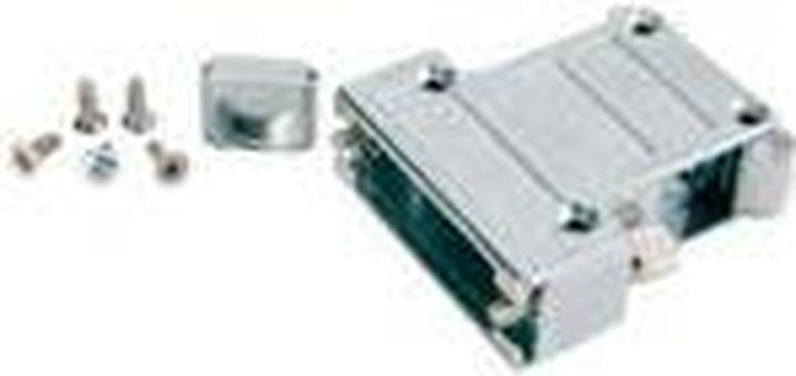Actual product image Conec 9 pole D-sub connector hood metal EMC (Plugs and connectors)