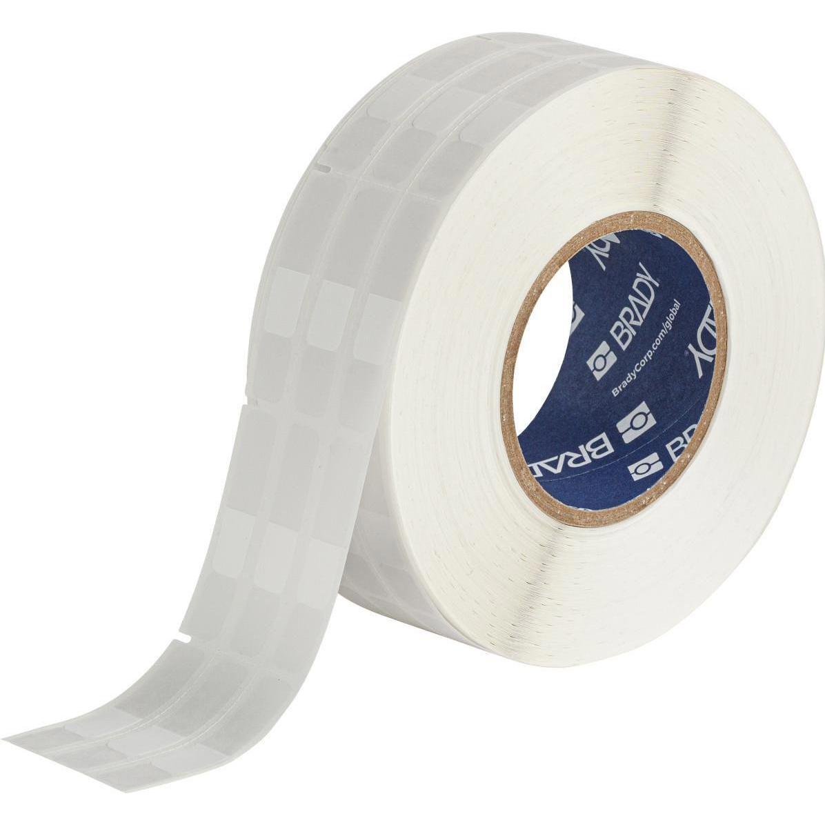 Brady, Etiketten, THTRO-292-427-3, Selbstlaminierende drehbare Etiketten, Vinyl, Weiss/Transparent, 12.70 x 17.