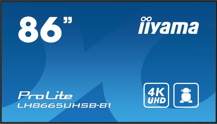 iiyama 86" 3840x2160, UHD IPS panel, Haze 1%, 8 (3840 x 2160 Pixels, 86")