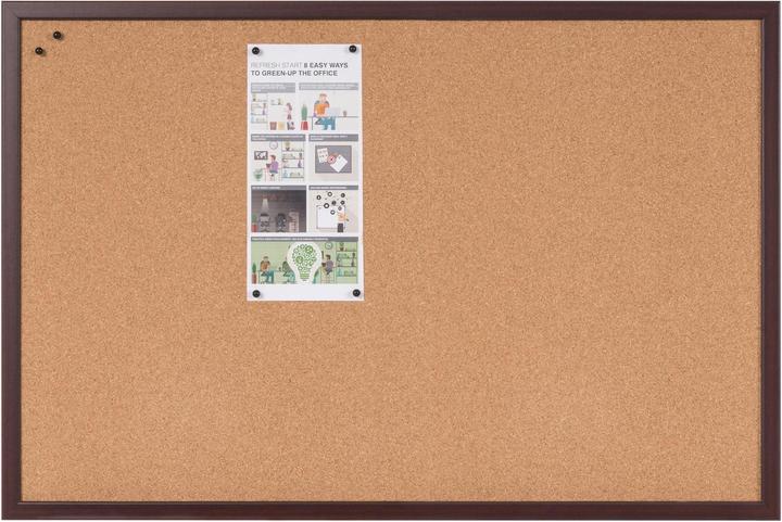 Produktbild Bi-Office Pinnwand Kork Earth-it 90 x 60 cm, Braun (Pinnwand, 90 x 60 cm)