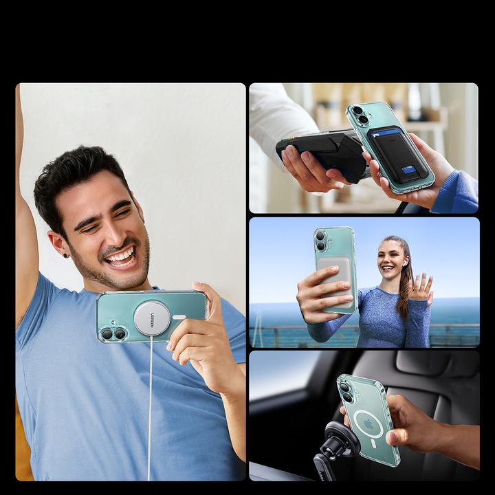 Actual product image Ugreen Magnetic case MagSafe CA110 for iPhone 16 Plus (transparent) (Apple iPhone 16 Plus)