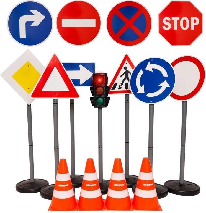 Alldoro XXL Set del traffico (75 cm di altezza, 21 pezzi)