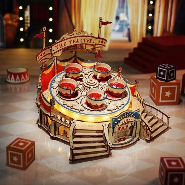 Produktbild Rokr Tilt-A-Whirl - 3D Holzbausatz (elektrisch)