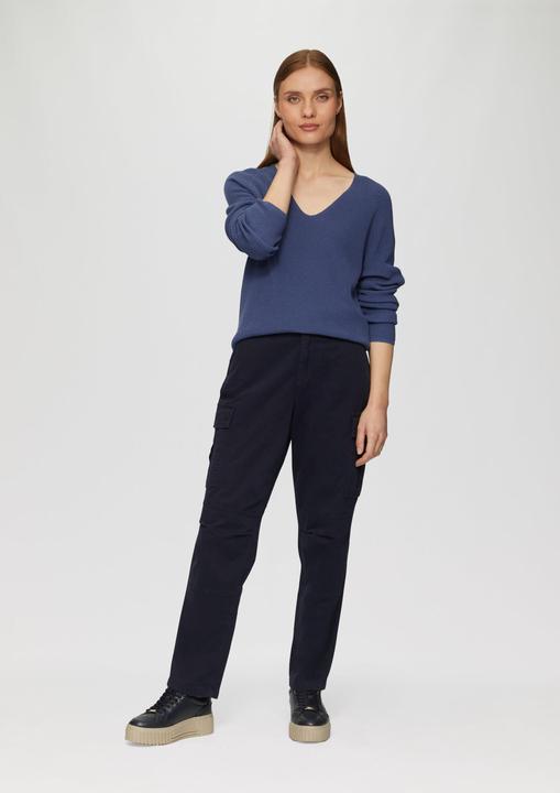 Image du produit s.Oliver Strickpullover Strickpullover mit V-Ausschnitt und Raglan-Ärmeln (42)
