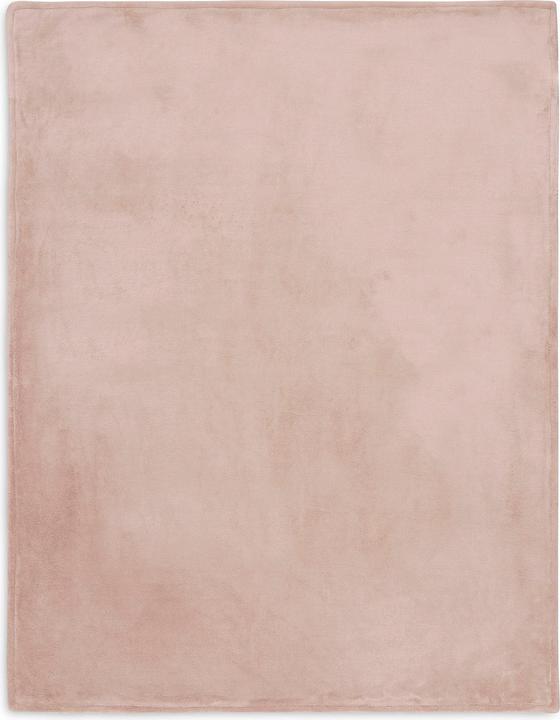 Actual product image Jollein Decke Wiege 75x100cm Basic Knit - Wild Rose/Fleece (100 x 75 cm)