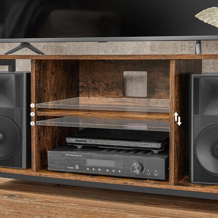Produktbild Songmics TV-Schrank Industrie-Design vintagebraun Holz (120 x 40 x 50 cm)