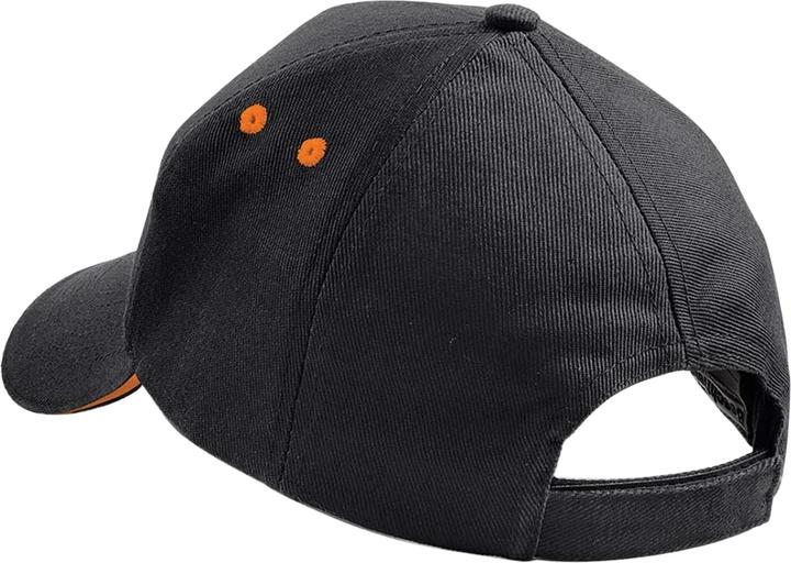 Actual product image Beechfield 5 Panel Sandwich Peak Baseball Cap (One size)
