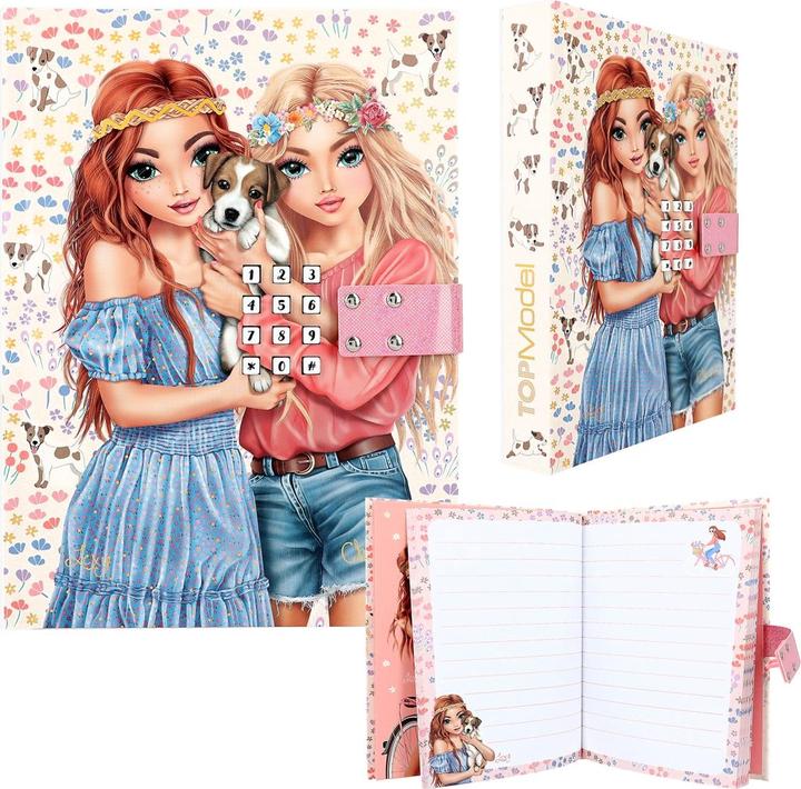 Immagine prodotto Magni Diario con codice segreto TOPModel VELO FLEUR (25 x 20,5 cm, Righe, Copertina rigida)
