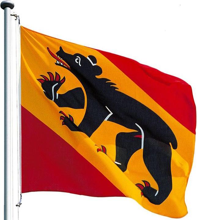 Actual product image Keller Fahnen Kantonsfahne klassisch Bern Eingenäht 200x200 cm