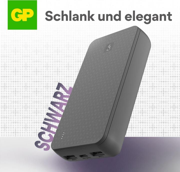 Actual product image GP Batteries GP PowerBank B+ Series 20000 mAh black (20000 mAh, 15 W, 15 Wh)