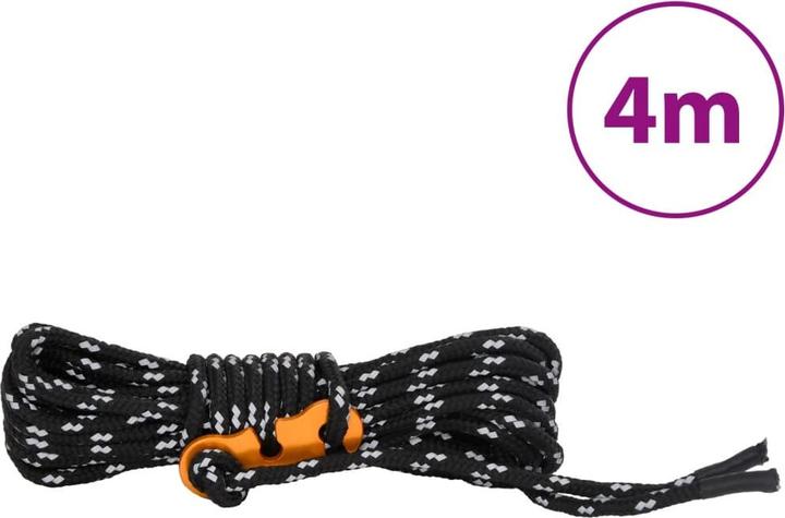Immagine prodotto vidaXL Corde per tende con tendicorda 8 pezzi. Riflettente 4 m 4 mm
