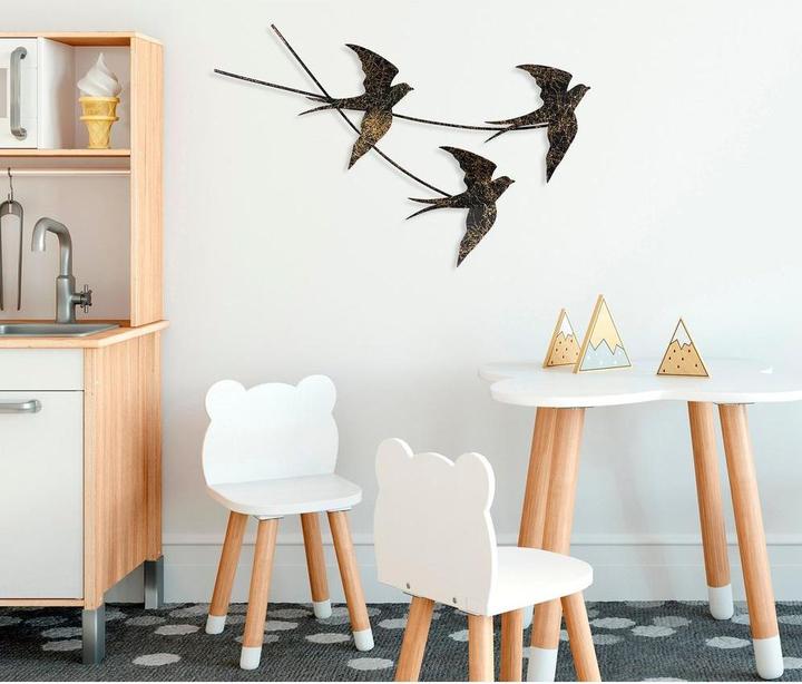 Immagine prodotto Wallxpert Decorazione da parete Uccello rondine 42 x 70 cm, metallo (42 x 70 cm)