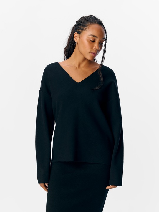 Produktbild Object V-Ausschnitt Strickpullover (XS)