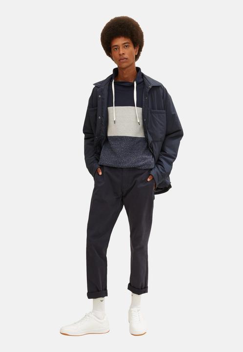 Produktbild Tom Tailor Sweatshirt Colour Blocking Pullover ohne Kapuze (S)