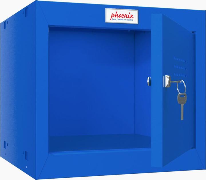 Productafbeelding Phoenix Safe Würfelspind 44l klein Türschloss blau (44 l)