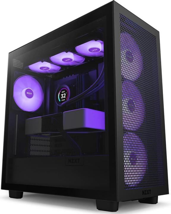 NZXT Kast H7 Flow RGB Zwart Midi ATX (ATX, mATX, Mini-ITX)