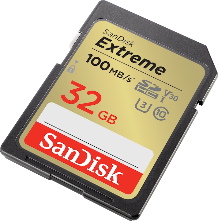 Productafbeelding SanDisk Extreme SDHC /s UHS-I (32 GB, SDHC, U3, UHS-I)