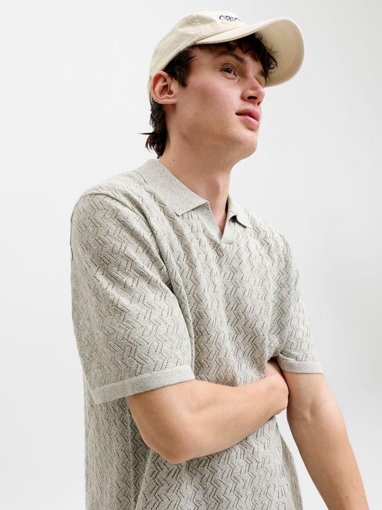 Produktbild Jack & Jones Jortyler Knit Ss Split Neck Polo Sn (M)