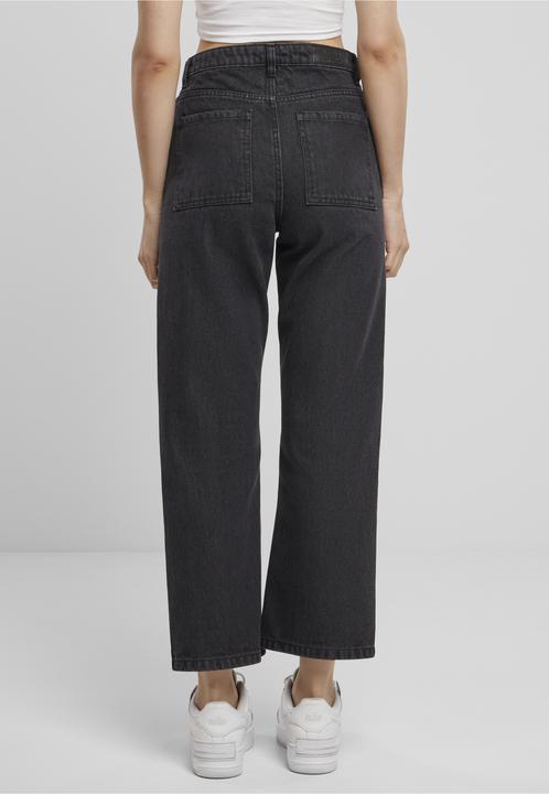 Produktbild Urban Classics Ladies Cropped Straight Leg Denim Pants - 139979 (28)