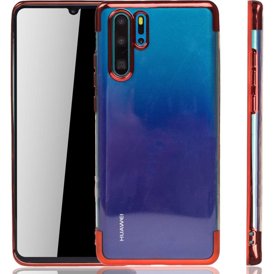 König Design Huawei P30 Pro Hülle Case Handy Cover Schutz Tasche Schutzhülle Bumper Etuis Rot (Huawei P30 Pro), Smartpho...