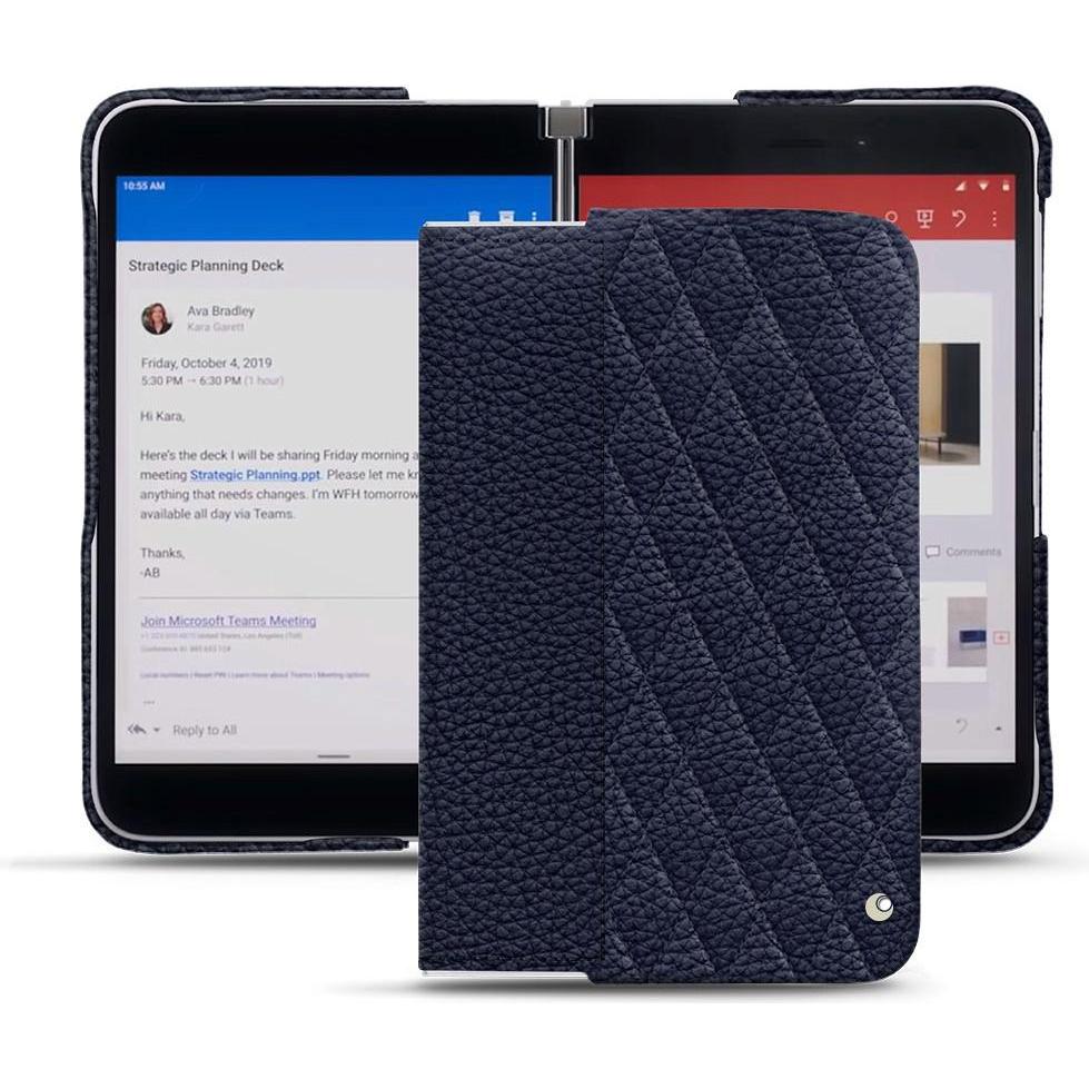 Noreve Lederschutzhülle (Microsoft Surface Duo), Smartphone Hülle, Violett