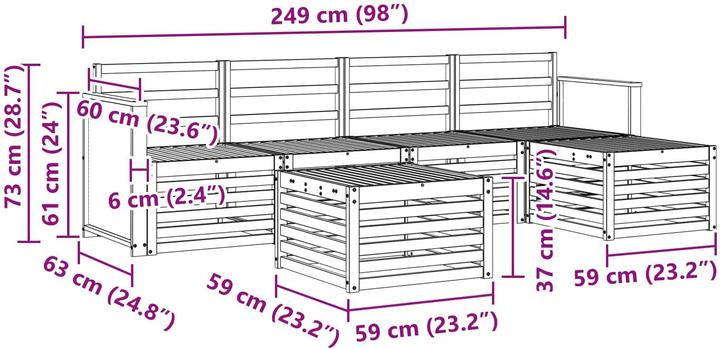Produktbild vidaXL Outdoor-Sofa
