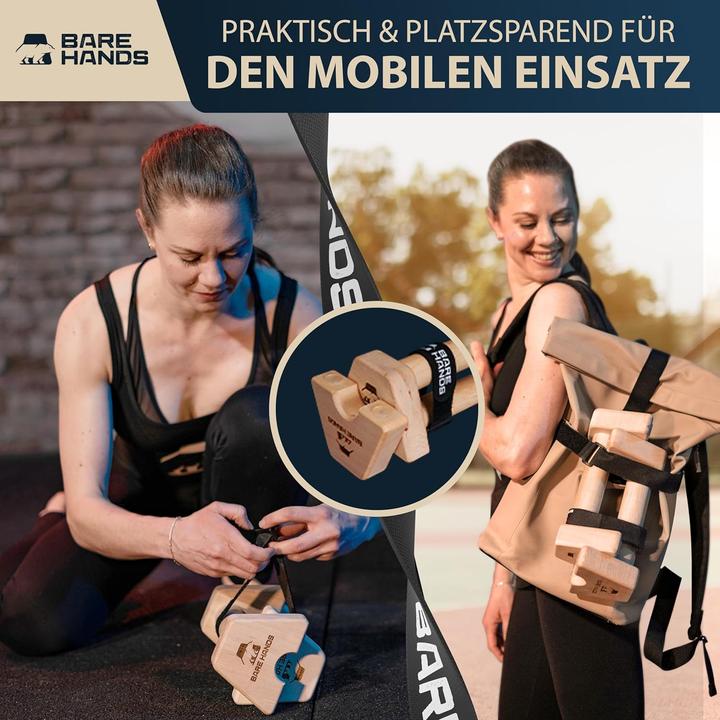 Actual product image Bare Hands Liegestützgriffe für Calisthenics