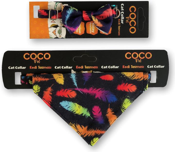 Image du produit Coco Pet Set noeud papillon, collier & foulard (Chat, Chien)