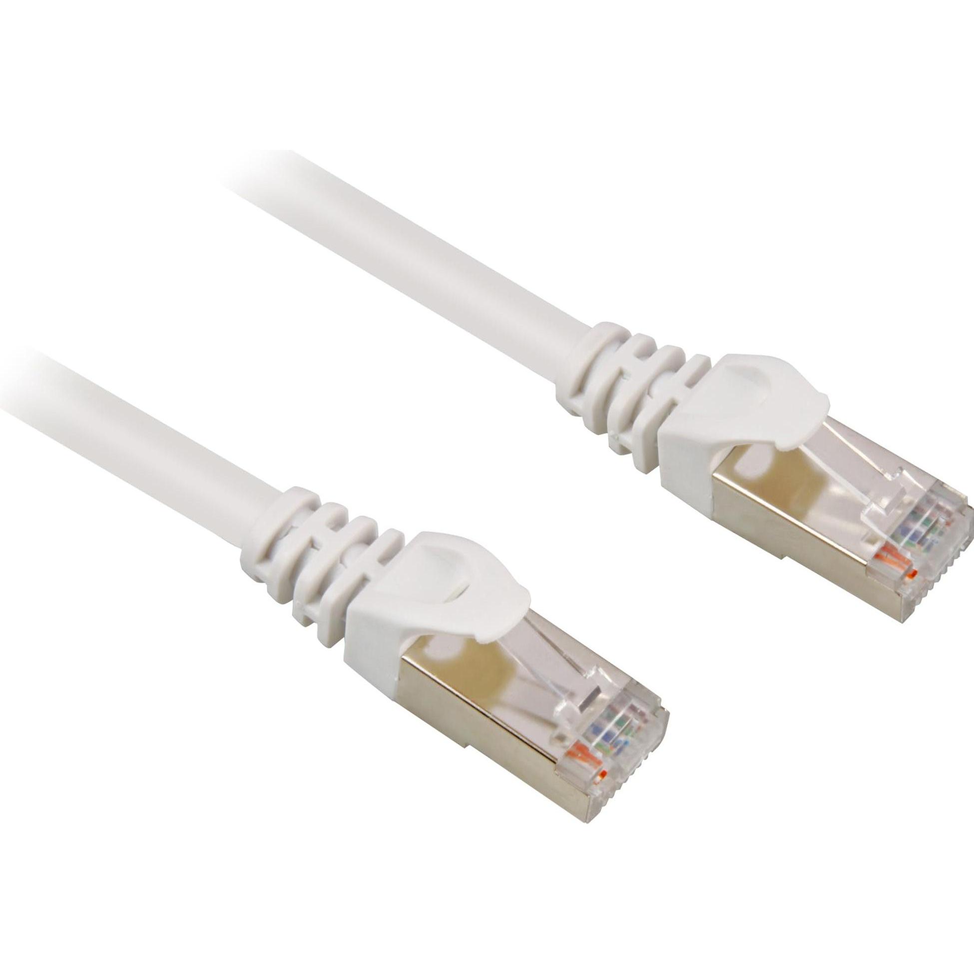 Thumbnail - Sharkoon RJ45 CAT.6 SFTP baltas 20,0m (S/FTP, CAT6, 20 m), Netzwerkkabel