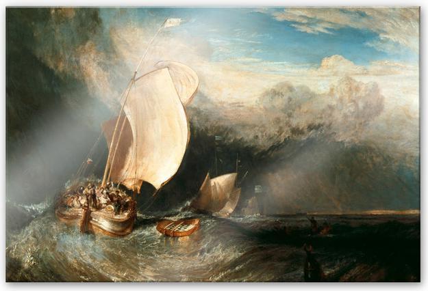 Actual product image Trenddeko Turner - fishing boats (120 x 75 cm)